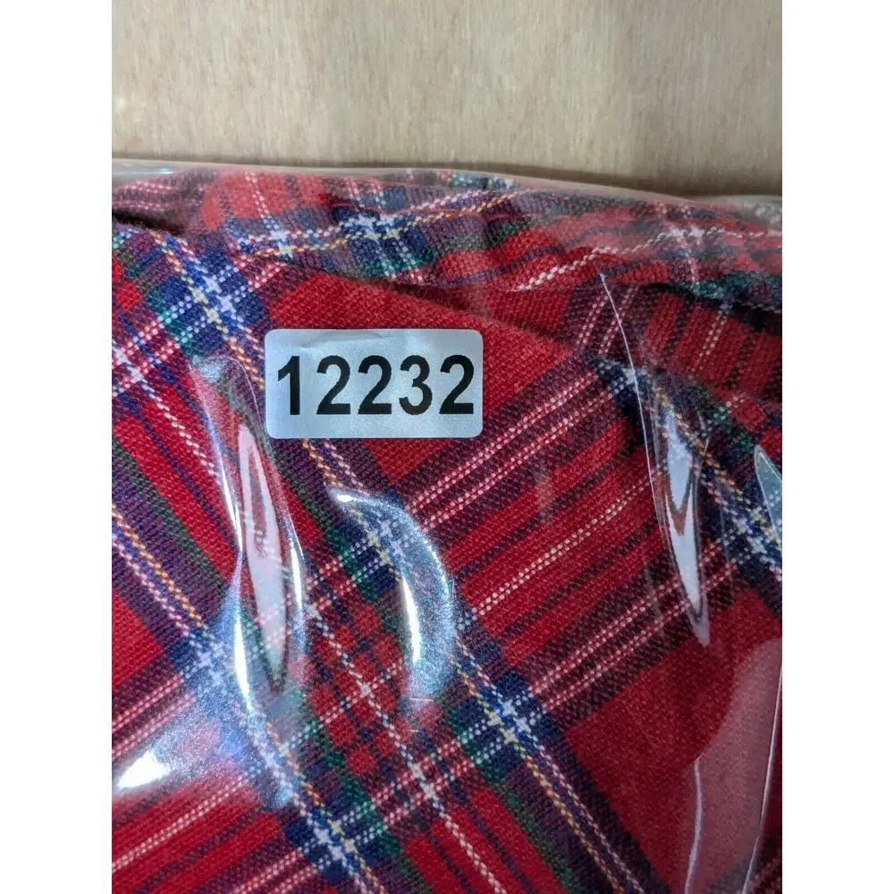 Vintage Oshkosh b'Gosh Jumper Dress Girls 4T Overall Plaid Tartan Button USA